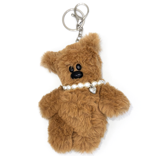 Teddy Bear with Charm Keychain