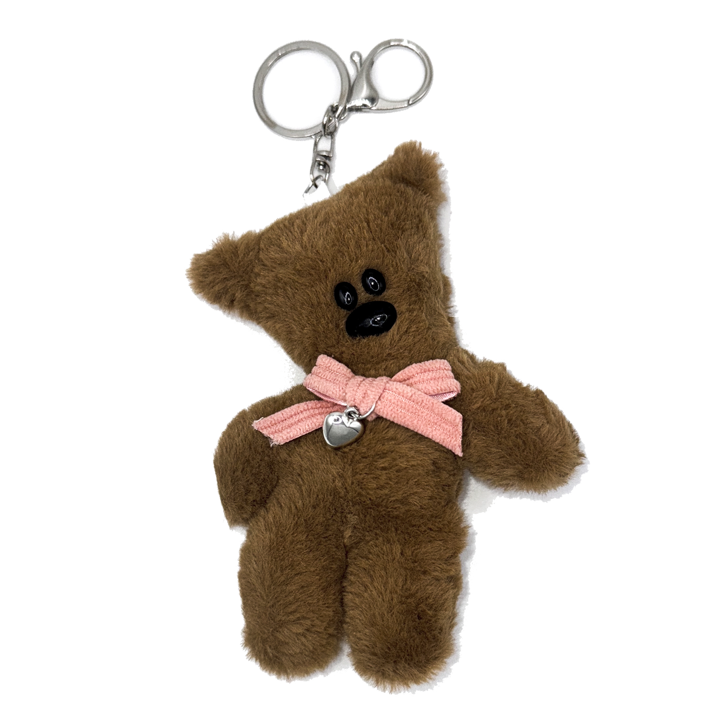 Teddy Bear with Ribbon Keychain