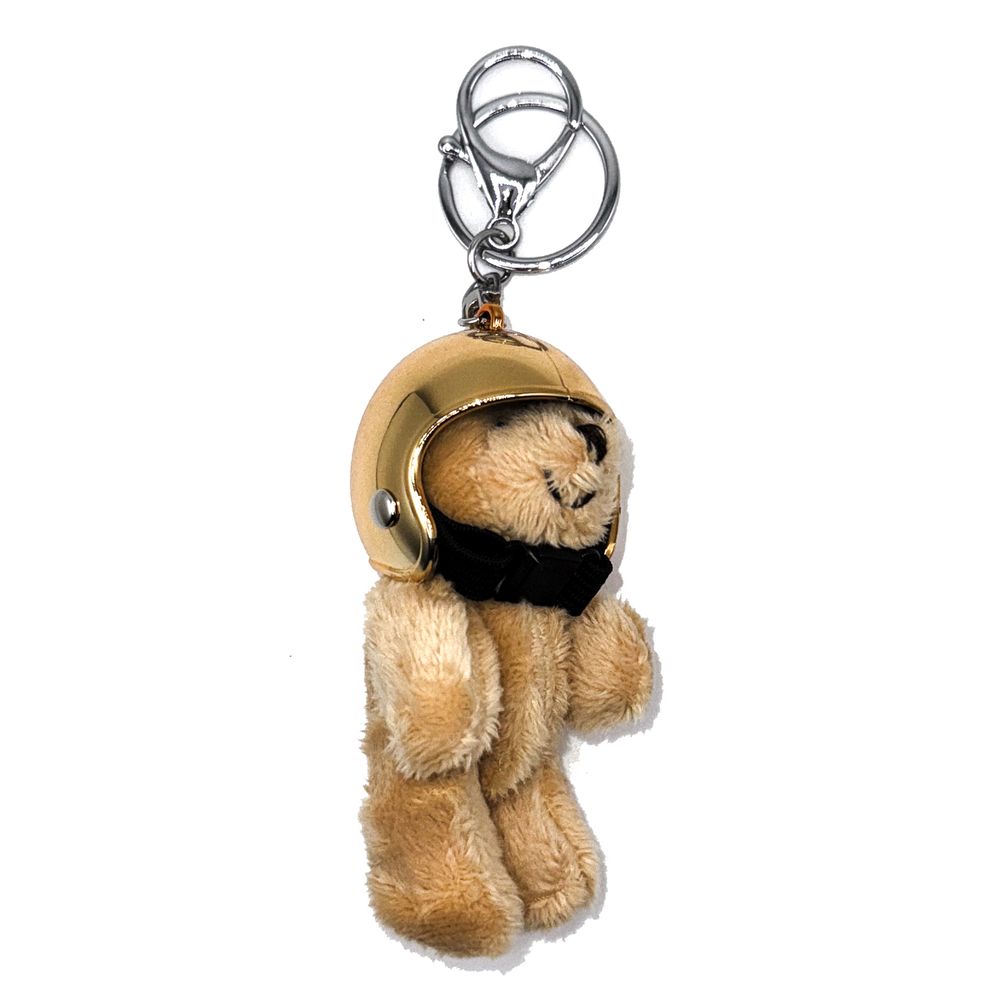 Helmet Teddy Bear Keychain