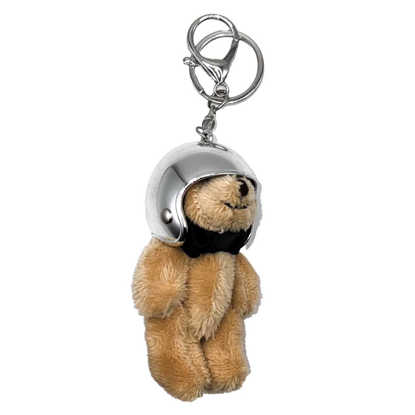 Helmet Teddy Bear Keychain