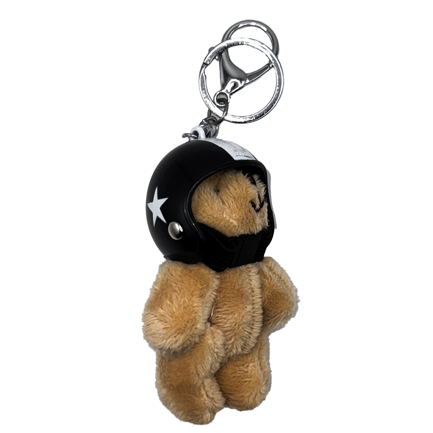 Helmet Teddy Bear Keychain