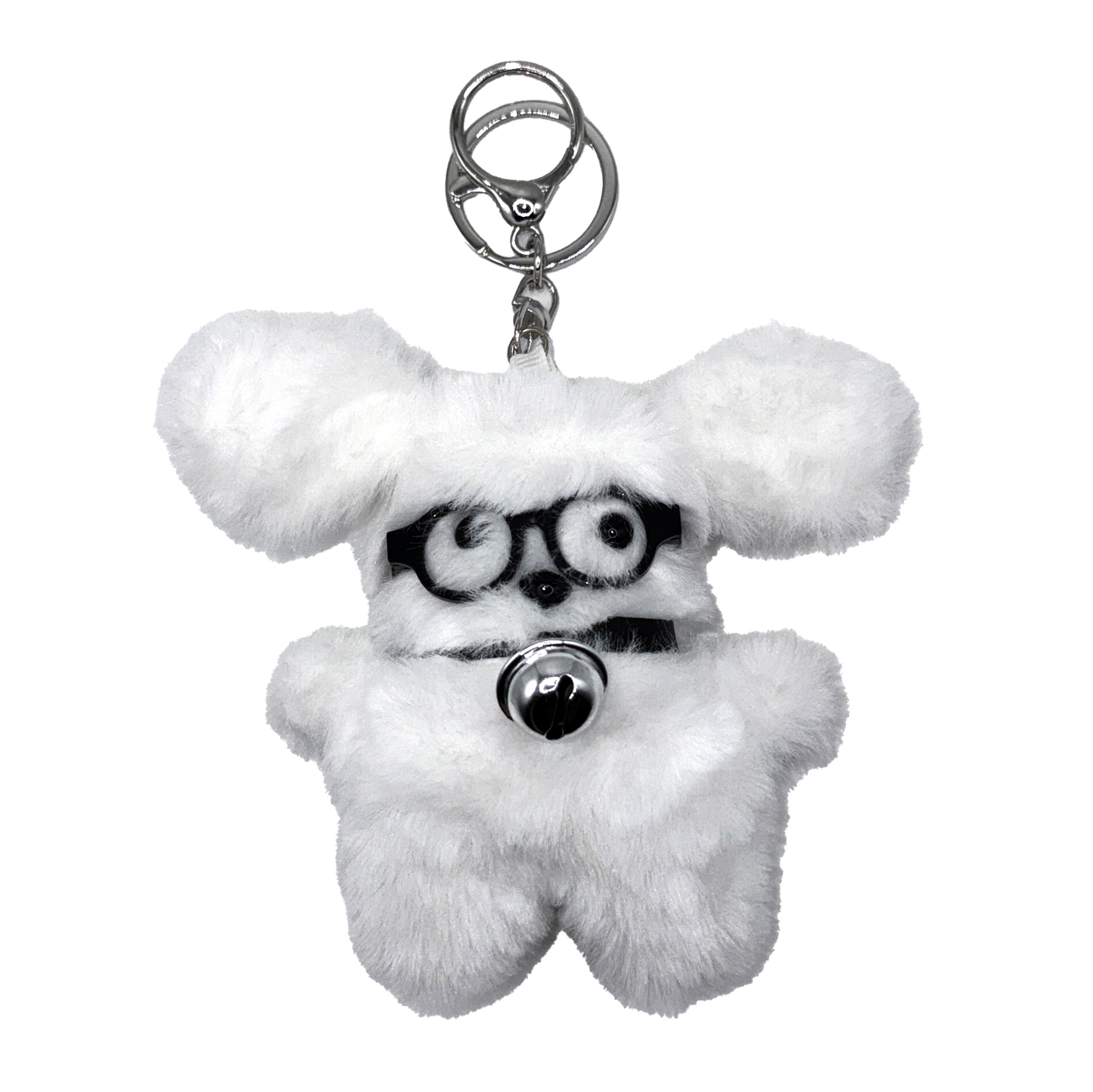 Puppy with Glasses Keychain